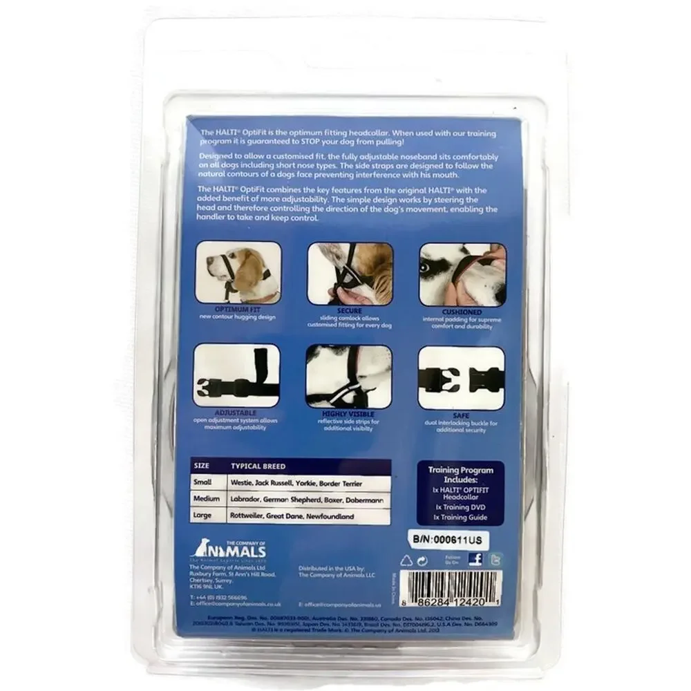 Halti Optifit Headcollar Head Halter For Dogs Size Small NEW